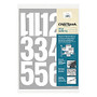 Chartpak Pickett Vinyl Numbers, 4 inch;, White