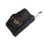 Denco Sports Luggage Rolling Drop-Bottom Duffel Bag, Wyoming Cowboys, 15 inch;H x 27 inch;W x 14 1/2 inch;D, Black