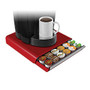 Mind Reader Hero Coffee Capsule Drawer, 36-Pod Capacity, Red