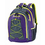 Reebok Backpack For Laptop, Keanan, Purple/Yellow