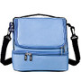 Wildkin Double Decker Lunch Bag, 8 inch;H x 9 inch;W x 7 inch;D, Placid Blue