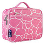 Wildkin Polyester Lunch Box, 9 3/4 inch;H x 7 inch;W x 3 1/4 inch;D, Pink Giraffe