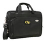 Denco Sports Luggage Expandable Briefcase With 13 inch; Laptop Pocket, Georgia Tech Yellow Jackets, Black