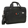 Denco Sports Luggage Expandable Briefcase With 13 inch; Laptop Pocket, Miami Hurricanes, Black