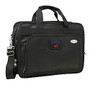 Denco Sports Luggage Expandable Briefcase With 13 inch; Laptop Pocket, SMU Mustangs, Black