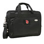 Denco Sports Luggage Expandable Briefcase With 13 inch; Laptop Pocket, South Dakota Coyotes, Black