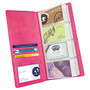 FORAY&trade; Distressed Business Card Holder, 144-Card Capacity, Pink