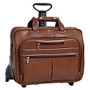 McKleinUSA OHare Fly-Through Checkpoint-Friendly 2-in-1 Removable-Wheeled 17 inch; Laptop Case, Brown