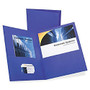 Oxford Twin Pocket Folders - Letter - 8 1/2 inch; x 11 inch; Sheet Size - 100 Sheet Capacity - 2 Inside Front & Back Pocket(s) - Leatherette Paper - Purple - 25 / Box