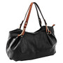 Parinda; Arianna Pebble-Grain Handbag, 17 1/2 inch;H x 5 1/4 inch;W x 10 1/2 inch;D, Black