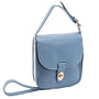 Parinda; Maya II Textured Faux-Leather Crossbody Bag, 7 1/2 inch; x 2 inch;W x 8 inch;D, Aqua Blue