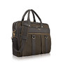 Solo Bradford 15.6 inch; Laptop Briefcase, Olive/Espresso