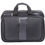 bugatti Executive Carrying Case (Briefcase) for 17 inch; Notebook - Black - Damage Resistant - Ballistic Nylon, Synthetic Leather - Handle, Shoulder Strap - 13 inch; Height x 18 inch; Width x 8 inch; Depth