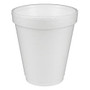 Dart; Insulated Foam Drinking Cups, White, 8 Oz, Box Of 1,000