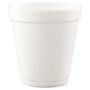 Dart; Squat Hot/Cold Foam Cups, 10 Oz, White, Case Of 1000