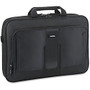 Lorell Carrying Case (Briefcase) for 17.3 inch; Notebook, iPad, Accessories - Black - Polyester - Handle, Shoulder Strap - 12.5 inch; Height x 17.5 inch; Width x 3 inch; Depth