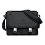 MacCase Premium Leather Large Shoulder Bag For 17 inch; Laptops, Black