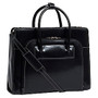 McKlein Lake Forest Italian Leather Briefcase, Black