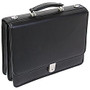 McKlein Lexington Leather Expandable Briefcase, Black
