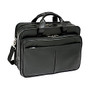 McKlein Walton Leather Expandable Briefcase, Black