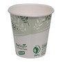Dixie; EcoSmart; Paper Hot Cups, 10 Oz, Green/White, 50 Per Sleeve, Case Of 20 Sleeves