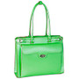 McKlein Winnetka Italian Leather Briefcase, Green