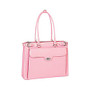 McKlein Winnetka Italian Leather Briefcase, Pink