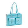 McKleinUSA Alexis Leather Ladies' Briefcase For 15 inch; Laptops, Aqua Blue