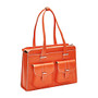 McKleinUSA Alexis Leather Ladies' Briefcase For 15 inch; Laptops, Orange