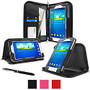 roocase Executive Carrying Case (Portfolio) for 7 inch; Tablet, ID Card, Business Card, Stylus, Pen - Black