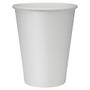 Genuine Joe Polyurethane-Lined Disposable Hot Cups, Single, 12 Oz, White, Pack Of 1000