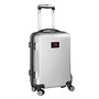 Denco Sports Luggage Rolling Carry-On Hard Case, 20 inch; x 9 inch; x 13 1/2 inch;, Silver, Indiana Hoosiers