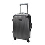 Kenneth Cole ABS Hardside Upright Rolling Carry On, 20 inch; x 12 5/8 inch; x 8 1/2 inch;, Charcoal/Red