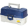 Plano Molding Tackle Box, 7 1/2 inch; x 7 1/2 inch; x 13 15/16 inch;, Blue/White