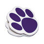 Ashley Productions Magnetic Clips, 3 inch;, Paw, Purple, Pack Of 12