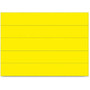 MasterVision 6 inch; Magnetic Dry Erase Strips - 0.88 inch; Width x 6 inch; Length - Writable Surface, Precut, Dry Erase Surface - 25 / Bag - Yellow