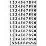 MasterVision&trade; Magnetic Numbers, 3/4 inch; x 1/2 inch;, Black, Pack Of 120