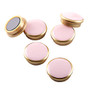 See Jane Work; Luxe Magnets, 1 inch;, Pink/Gold, Pack Of 6