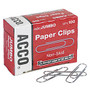 ACCO; Economy Jumbo Paper Clips, 1 7/8 inch;, 20-Sheet Capacity, Pack Of 100, Case Of 10 Packs