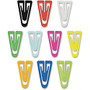 Gem Office Products Triangular Paper Clips - Large - for Paper, File - Non-magnetic - 200 Pack - Assorted - Plastic