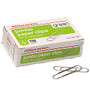 Office Wagon; Brand 50% Recycled Paper Clips, 2 inch;, Silver, Pack Of 100
