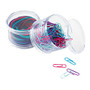 Office Wagon; Brand Paper Clips And Rubber Bands, 1 inch;, Assorted Colors, Pack Of 150