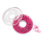 Office Wagon; Brand Paper Clips In A Doughnut Container, Pink, Pack Of 200
