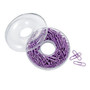 Office Wagon; Brand Paper Clips In A Doughnut Container, Purple, Pack Of 200