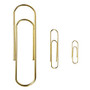 Office Wagon; Brand Paper Clips, Big, Gold, Pack Of 5