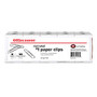 Office Wagon; Brand Paper Clips, No. 1 Regular, Silver, Nonskid Finish, 100 Clips Per Box, Pack Of 10 Boxes