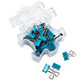 Office Wagon; Brand Puzzle Piece Binder Clips, Small, Blue, Pack Of 36