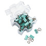 Office Wagon; Brand Puzzle Piece Binder Clips, Small, Green, Pack Of 36