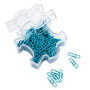 Office Wagon; Brand Puzzle Piece Paper Clips, Blue, Pack Of 220
