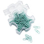 Office Wagon; Brand Puzzle Piece Paper Clips, Mint Green, Pack Of 220